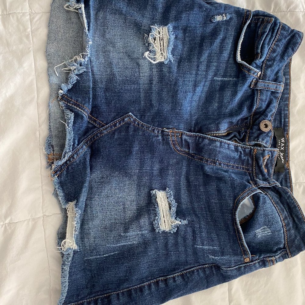 Wax Jeans Women's BRAND NEW Wax Jean Skirt - New Mini | Color: Blue | Size: S